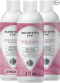 Summer's Eve Simply Sensitive Travel Size All-Over Feminine Wash, pH Balance Feminine Wash Formulated to Remove Odor, 3 Fl Oz, Pack of 3