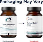 Designs for Health Methylated Multivitamin for Women & Men - Twice Daily Multimineral Supplement & Multivitamin Without Iron + Methylated B12 and Folate, Vitamin C, K, D, E + More (60 Capsules)