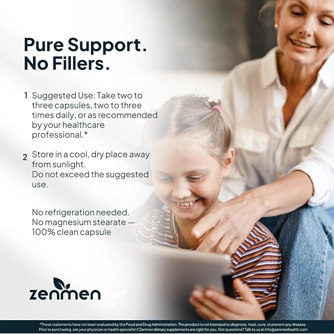 Zenmen Daily Tick Guard Immune Support Supplement - Improved Formula - Japanese Knotweed, Cat's Claw, Chinese Skullcap, Cryptolepis Sanguinolenta, Sweet Wormwood - 180 Vegan Capsules, Made in The USA
