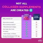 Keto Vitals Collagen Powder for Women Plus Electrolytes - 30 Travel Packets - 7.78G of Type I & III Grass Fed Hydrolyzed Collagen Peptides Protein Per Stick - Colageno Hidrolizado for Women