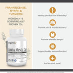 Organixx Joint & Muscle Care Organic Turmeric Supplement, 3-in-1 Frankincense, Turmeric and Myrrh Joint Health & Joint Support Supplement Body Care Capsules, Supports Swelling, Tension, 60 Capsules