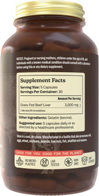 MK Supplements Grass Fed Beef Liver Supplement, Supports Energy Production, Detoxification, Digestion, Immunity and Full Body Wellness, Non-GMO, Freeze Dried, 30 Servings (3,000 mg Each)