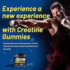 inGreens Creatine Monohydrate Gummies 6g per Serving, Sugar Free Creatine Supplements for Men & Women, Chewable Creatine for Muscle Growth, Strength, Energy & Recovery, Gluten Free, 120 Count
