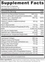NATURELO Hair, Skin and Nails Vitamins - 5000 mcg Biotin, Collagen, Natural Vitamin E - Supplement for Healthy Skin, Hair Growth for Women and Men – 60 Capsules