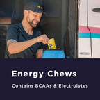 GU Energy Chews, Strawberry Energy Gummies with Electrolytes, Vegan, Gluten-Free, Kosher, 20 mg of Caffeine, and Dairy-Free On-The-Go Energy for Any Workout, 12 Bags (24 Servings Total) (Pack of 2)