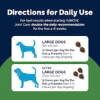 YuMOVE Hip & Joint Supplement for Large Dogs - with Glucosamine Chondroiton, Green Lipped Mussel, Hyaluronic Acid, and Omega 3 Joint Supplement for Stiffness and Mobility - 60 Chews (Large/XL Dogs)