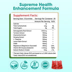 Ashwagandha Gummies with L-theanine, Ashwa Root Supplement Gummy for Women Men, 60 Strawberry Flavored Gummies