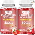 Magnesium Glycinate Gummies 500mg for Adults & Kids Magnesium Supplement with Vitamin B6-Natural Calm Gummies-Calm Mood, Muscle & Sleep Support-Strawberry Flavor, 120 Gummies