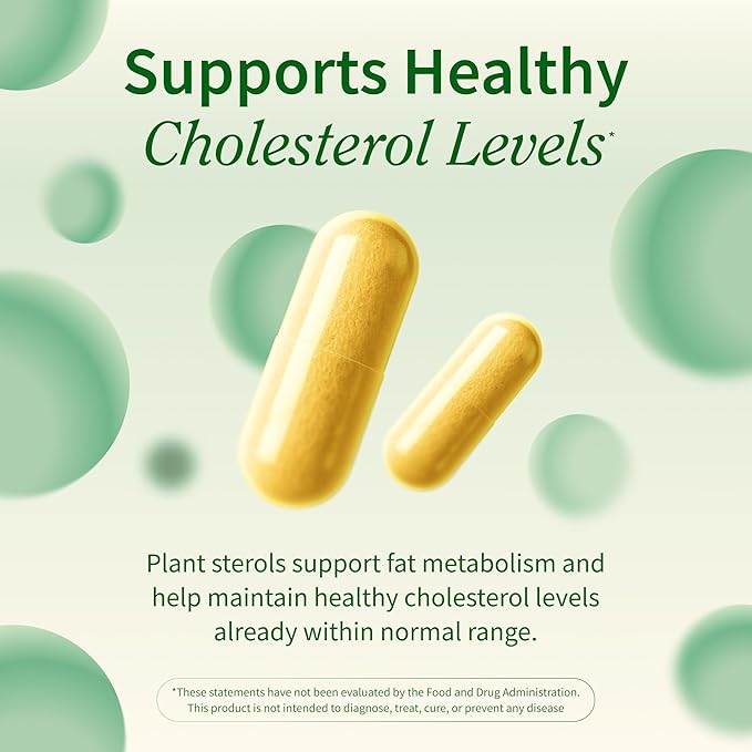 Snap Supplements Cholesterol Health - Artichoke, Milk Thistle, Garlic, and Berberine Supplement with Beta Sitosterol (95% Plant Sterols) for Digestive and Metabolic Support, 60 Capsules (30 Servings)