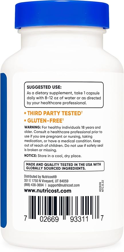 Nutricost DIM (Diindolylmethane) 300mg, 120 Capsules with BioPerine (3 Bottles)
