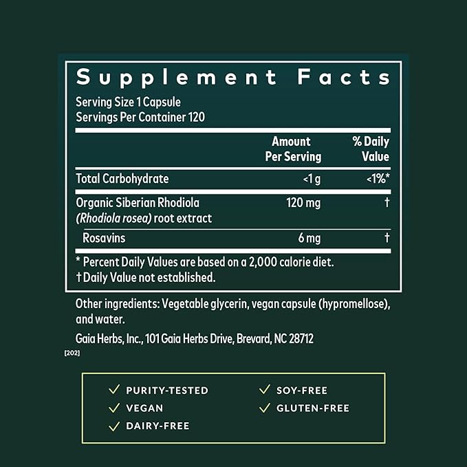 Gaia Herbs Black Cohosh - Menopause Support Supplement to Help Support Hormone Balance & Health for Women* - with Black Cohosh - 60 Vegan Liquid Phyto-Caps (60 Servings)