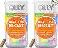 OLLY Beat The Bloat Capsules, Digestive Support Enzymes, Supplement for Women - 25 Count (Pack of 2)