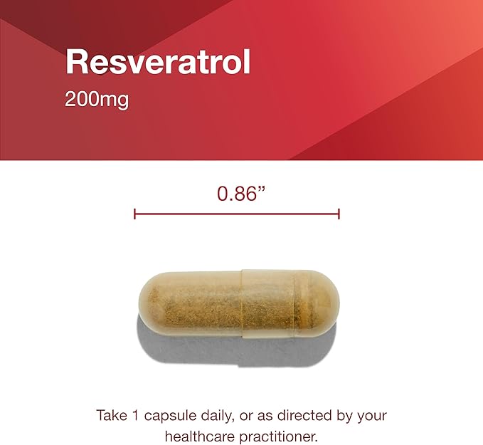 PROTOCOL FOR LIFE BALANCE Resveratrol 200 mg - Trans-Resveratrol - with Japanese Knotweed & Grape Seed Extract - Vegan & Non-GMO - 60 Veg Capsules