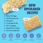 Sinless Snacks Delicious Marshmallow Krisp Bar - Low Carb Keto Snack - 10g Protein 2g Net Carbs - New Improved Recipe, More Soft & Chewy - Gluten Free, Low Sugar, Perfect Snack for the Family - 8 Bars