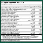 PlantFusion Organic Multivitamin for Women with Iron, One Daily Vegan Multivitamin with Plant Based B12, D3 & Whole Food Blend for Energy & Immune Support - 60 Tablets (2 Month Supply)