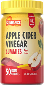 Sundance Apple Cider Vinegar Gummies | 50 Count | Apple Flavor | Vegan, Non-GMO, and Gluten Free Supplement