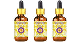 Deve Herbes Pure Black Cumin Seed (Kalaunji) Carrier Oil (Nigella Sativa) with Glass Dropper Cold Pressed (Pack of Three) 100ml X 3 (10 oz)