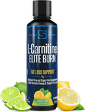 L-Carnitine Elite Burn Liquid Keto Fat Burner and Metabolism Activator - Fat Loss Support Keto Friendly Weight Loss Increase Energy-Stimulant Free - Lemon Lime 3000mg (32 Servings)
