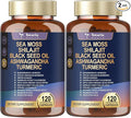 Totaria 25-in-1 Sea Moss Capsules, 120 Capsules per Bottle, 2 Bottles