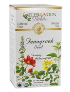 Celebration Herbals - Organic Caffeine Free Fenugreek Seed Herbal Tea - 24 Tea Bags