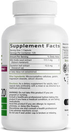 Bronson Milk Thistle Silymarin Marianum & Dandelion Extract Liver Health Support, Antioxidant Support, Detox, 120 Capsules