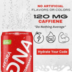 HYDRADNA- Clean Performance Drink, Zero Sugar | For Natural Fuel, Alertness, Boost, Stamina,120 mg Organic Caffeine, Natural Flavors, Zero Sucralose, Clean Ingredients (12 Pack) (12 Pack, Fruit Punch)