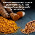 INVIGOFLEX Glucosamine & Chondroitin Sulfate - Turmeric Curcumin - Boswellia Serrata (Non GMO) 24 - Hour Premium Joint Supplement AMPM - 2 Pack