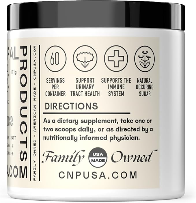 D Mannose Powder Supplement 4oz - D Mannose for UTI Support, Pure D-Mannose Powder for Bladder Urinary Tract Health, Easy Mix Concentrate, No Fillers, Non GMO Gluten Free, Kosher Certified Made USA