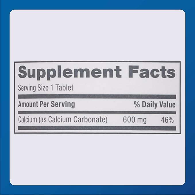 Major 600mg Calcium Tablets - Calcium Supplement - 150 Count (1 Pack)