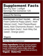 Herbs Etc. Deep Sleep Softgels - Herbal Sleep Support Supplement - Rest & Calming Support with Passionflower, Chamomile & Lemon Balm - 120 Softgels (120 Servings)