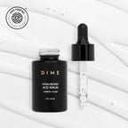DIME Beauty Hyaluronic Acid Serum - Ultra Hydrating Anti-Aging Face Serum for Dry Skin, Plumping and Smoothing Fine Lines, Lightweight, Vegan, Cruelty-Free Facial Serum, 1 oz / 30 ml