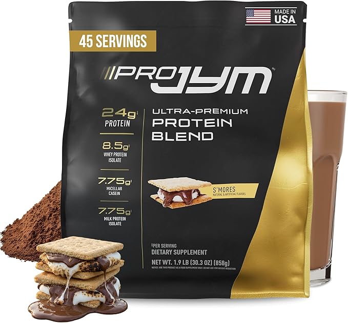 Pro JYM S'Mores Protein Powder - Whey Protein Isolates, Casein, & Milk Protein, Lean Muscle Building for Men & Women, JYM Supplement Science, 45 Servings