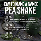 NAKED Pea - 5LB 100% Pea Protein Powder from North American Farms - Unflavored Vegan Pea Protein Isolate - NSF Certified, Plant Protein Powder, Easy to Digest - 76 Servings