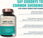 Hair La Vie Live Conscious Clinical Formula Hair Growth Vitamins for Women and Men w/Biotin, Collagen & Saw Palmetto (Pack of 1)