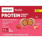 RXBAR Protein Energy Bites, Gluten Free Energy Snacks, Protein Snacks, Strawberry Peanut Butter (60 Bites)