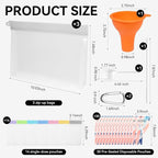 55 PCS Protein Powder Travel Container Set, Reusable Supplement Pouches with 14 Single-Dose Bags, 3 Large Zip Bags&30 Disposable Bags, Portable Storage with Funnel&Scoop for Gym, Travel, and Work
