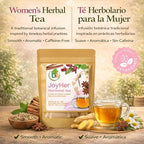 Women’s(Mujere)Herbal Tea–24 Tea Bags–Traditional Infusion,Chamomile,Cinnamon,Hibiscus,Anise,Spearmint,Dong Quai,Chaste Berry & Black Cohosh Authentic Botanical Blend –100% Natural,Vegan,Caffeine-Free – By BexpertsUSA