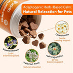 Dog Calming Chews – Magnesium Glycinate & Melatonin for Dogs, 4 Herbal Ingredients for Anxiety Relief, Stress & Travel Support, Chicken Flavor (90 Count)