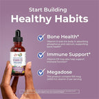MARYRUTH'S Vitamin D3 Liquid Drops | Megadose 4000 IU | USDA Organic Liquid Vitamin D Spray for Adults & Kids | Immune Support & Bone Health | Vegan | Gluten Free | Non-GMO | 30 Servings