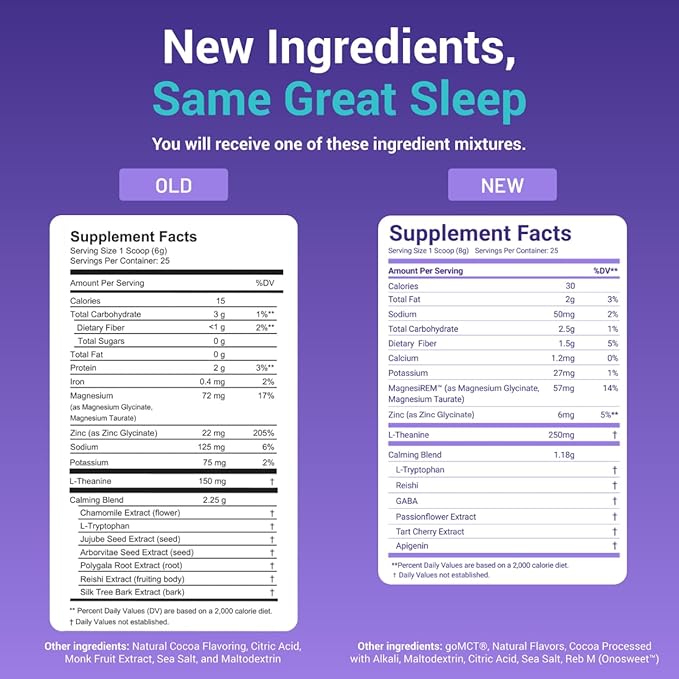 MoonBrew Nighttime Magnesium Hot Cocoa Jar, Natural Sleep Aid Drink Mix for Adults - Calming Melatonin-Free Sleep Support - Sleepy Hot Chocolate Powder with L-Theanine, Chamomile & Zinc Glycinate
