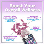 Multivitamin For Women - Complete Daily Woman's Multivitamins with Biotin, Calcium, Folic Acid, Iron, Zinc, Vitamin A, C, D, E & B Vitamins, Women's Hair Skin and Nails Supplements - 60 Softgels