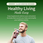 Snap Supplements Organic Beet Root Powder Nitric Oxide Supplement for Men & Women, Red Spinach & Pomegranate, Supports Healthy Energy & Blood Pressure Already in Normal Range, 30 Servings, Apple