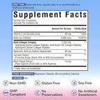Vitalibre Multi Collagen Peptides, Hydrolyzed, Type I, II, III, Vitamin C, Biotin, Hyaluronic Acid, Turmeric & Black Pepper, Skin, Hair, Nail & Mobility Support, Non-GMO, 180 Caps