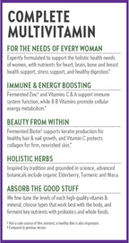 New Chapter Women’s Multivitamin, Iron, B6, B12, Biotin for Hair Growth, D3, VIT C, Zinc for Immune & Stress, Gentle on an Empty Stomach, Daily, Non-GMO, Gluten-Free, 18+, 96 Tablets, (Pack of 2)
