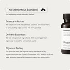 Momentous Ubiquinol - 42 g Plant-Based CoQ10 Softgel Supplement for Foundational Health Support - NSF Certified for Sport - GMO- & Gluten-Free - 30 Servings