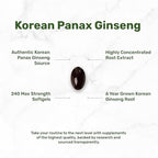 DEAL SUPPLEMENT Korean Red Panax Ginseng Root Extract, 240 Softgels
