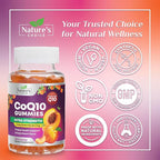 CoQ10 Gummies for Adults - Coenzyme Q10 100mg Per Serving - 3X Strength, High Absorption Antioxidant Supplement for Heart Health Support & Energy Production - Co Q10 (Coq 10) Supplements - 60 Gummies