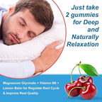 Sugar Free Ashwagandha Gummies - with Magnesium Glycinate, Rhodiola Rosea, Zinc, Lemon Balm, B6 - Relaxation Support, Natural Zzz, Stamina, Energy for Men Women - 60 Counts