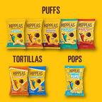 HIPPEAS Chickpea Puffs, All Dressed Barbecue, Gluten Free Snacks, Dairy Free, Vegan, 0.8oz, Pack of 18, 3g Protein, 2g Fiber, Crunchy, Nutritious, Baked Plant Protein Snack, Non-GMO, Kosher