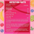 OAKA Protein Gummies, 20g Protein per Serving, Support Hair, Skin, Nails Health, Boost Energy, Protein Supplement for Women Men, Zero Sugar, Vegan, Mixed Berries Flavor, 60 Gummies